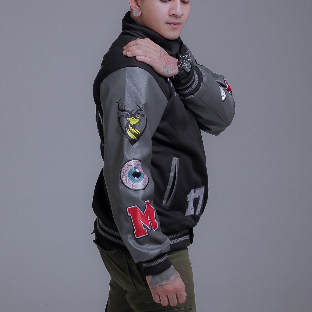 JAKET VARSITY ORIGINAL BY INSTINCT SKULL DEVIL