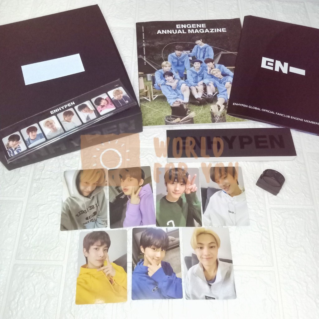 [READY] Enhypen Kit Membership Engene Sharing Jungwon Jay Heesung Niki Photocard Magnet