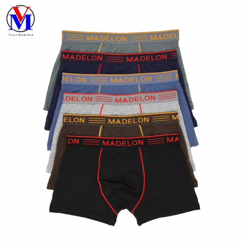 CELANA BOXER PRIA MADELON 3PCS/CELANA DALAM PRIA MADELON/CELANA SHORT VAYA MADELON/MADELON CELANA DA