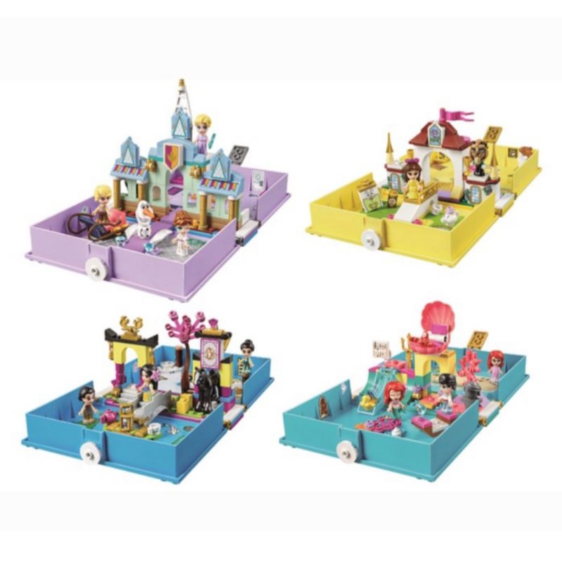 Mainan Bricks balok bentuk buku, Princess Story Book