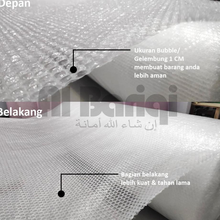 

[KODE PRODUK 33] Bubble Wrap uk 60 cm x 5 meter Putih Hitam Orange