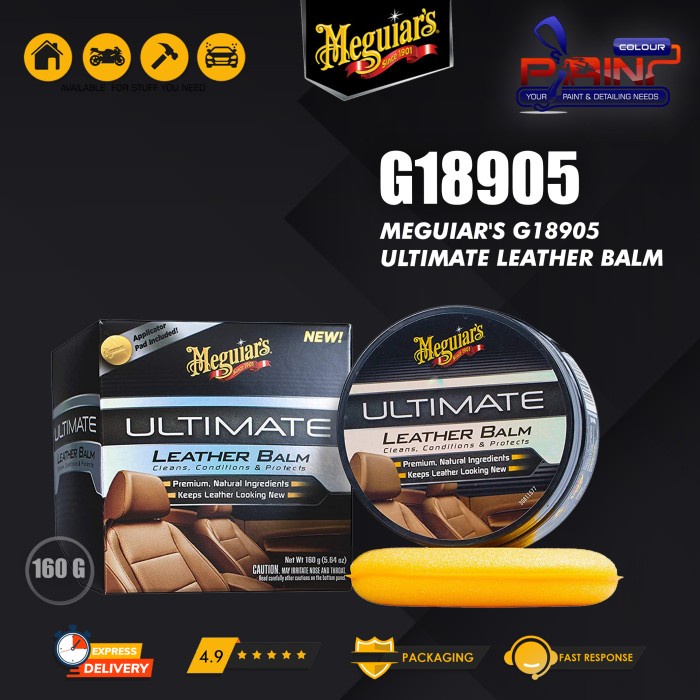 Meguiars Ultimate Leather Balm G18905, Pembersih Conditioner Jok Kulit