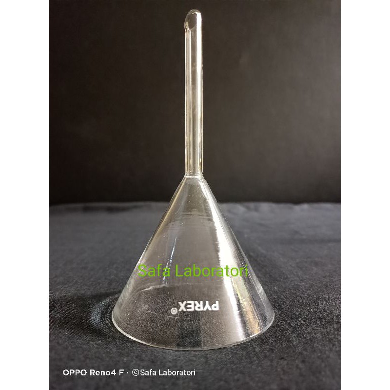 Corong Kaca Diameter 75mm Pyrex / Glass Funnel / Corong Kaca Laboratorium