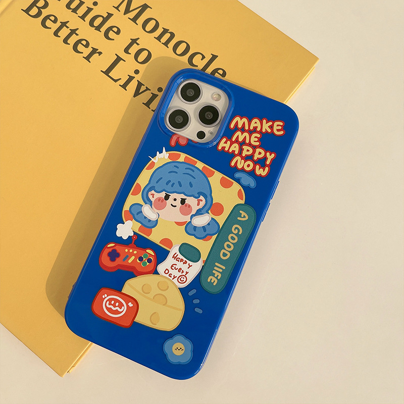 Case Motif Kartun Untuk iPhone 11 pro MAX XS MAX XR 12 mini 7 plus 12 pro MAX