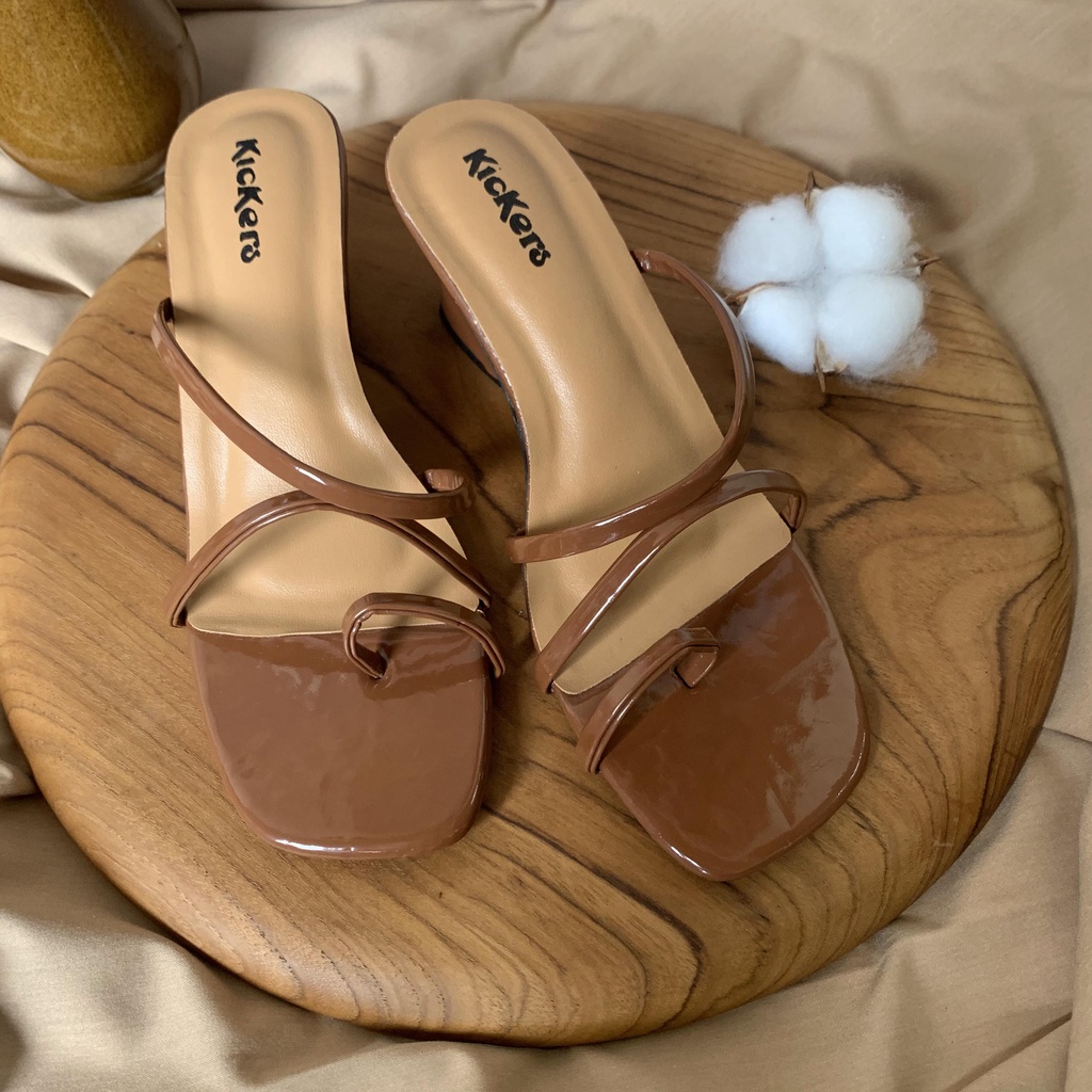 sandal tali cewek highheels terbaru Korea feminim hits viral modern trend terlaris AMANDA Block Heels Hak Tahu Chunky Wanita sandal high heels hak tahu -NEW ARIVALL terlaris COD Promo Bayar Di tempat High Heels Wanita Murah Hak 5cm tahu lilit Sepatu Wanit