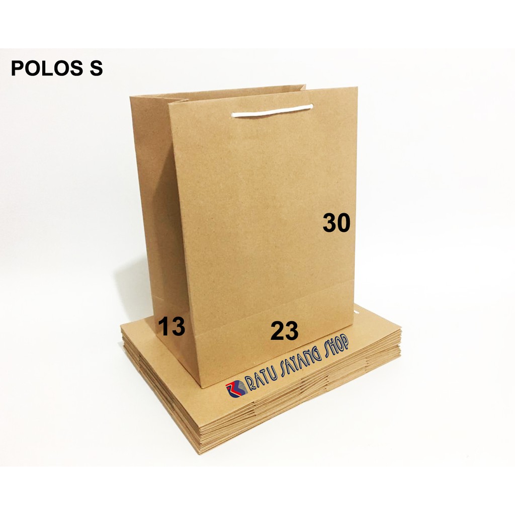 

TAS PAPER BAG POLOS S (23 X 13 X 30)