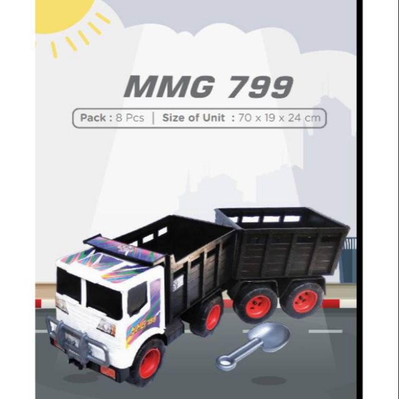 (JUMBO) MAINAN TRUK GANDENG MMG 799 JUMBO