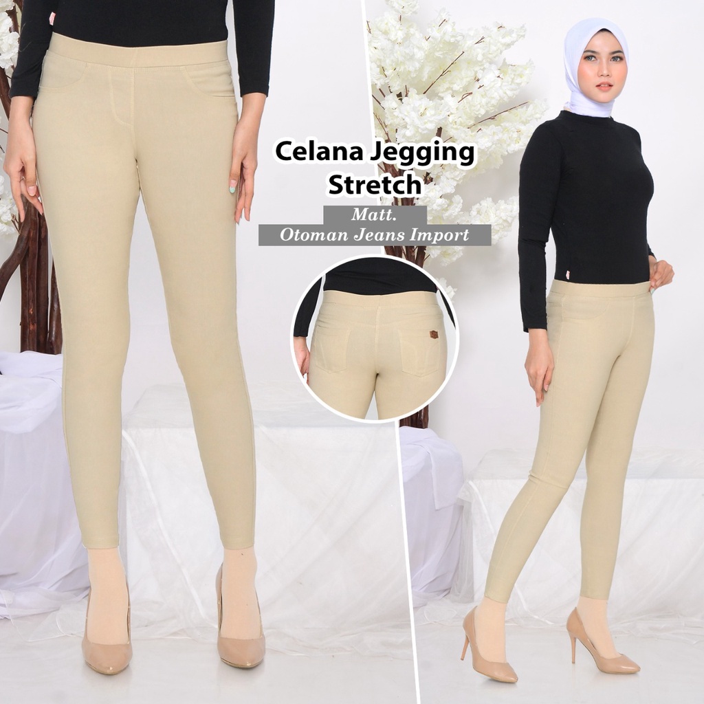 Celana Legging Wanita - Celana Panjang Perempuan Terbaru - Lejing - Jegging Termurah Legging Bahan SOFT JEANS  Melar (BISA COD)