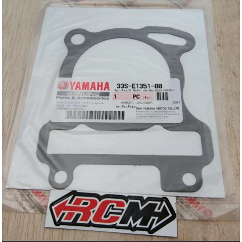 33S-E1351 GASKET PERPAK PAKING CYLINDER BLOK BLOCK BAWAH XEON LAMA OLD KARBU INJEKSI SAMA ORI YAMAHA