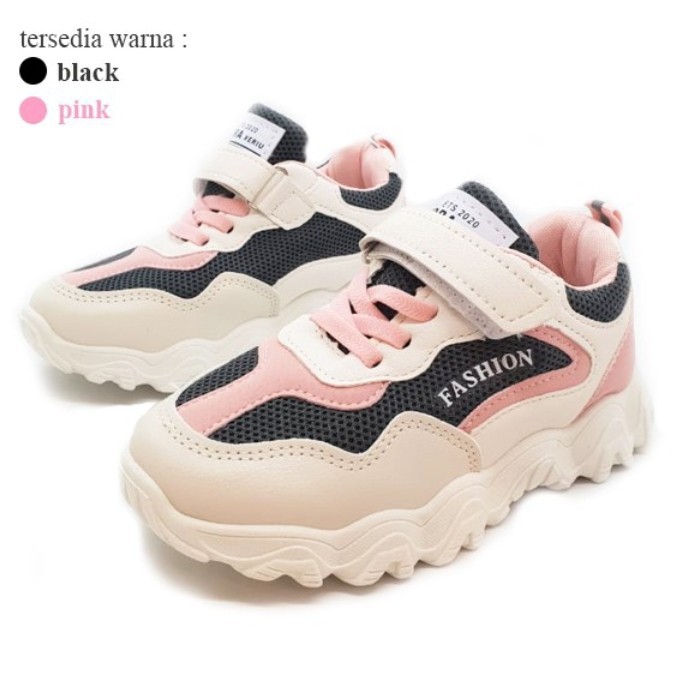 Sepatu Sneakers Anak Laki-laki dan perempuan Dearo NON LED Sepatu Tali Casual Korea Style Fashion