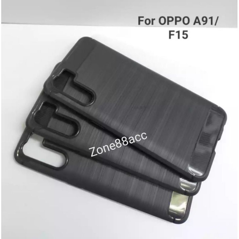 Oppo F15 A91 Reno 3 Silicon Case Softcase iPAKY Carbon Casing Cover TPU