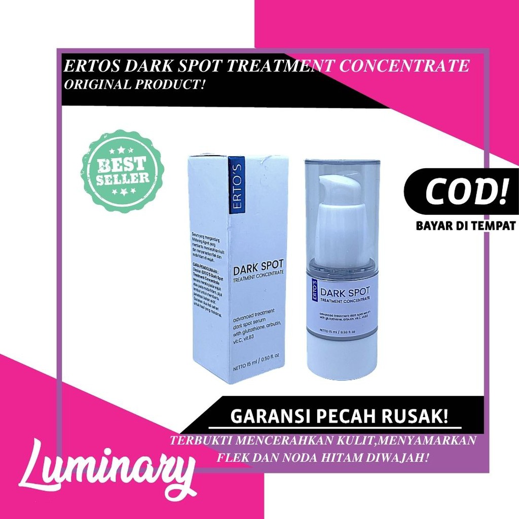 ERTOS DARK SPOT TREATMENT CONCENTRATE ORIGINAL SERUM WAJAH WHITENING PERAWATAN KECANTIKAN WAJAH