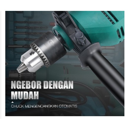 MESIN BOR ELECTRIC IMPACT Drill Bor 13 Mm /10 Mm Dengan Tenaga Super- YOSINOGAWA