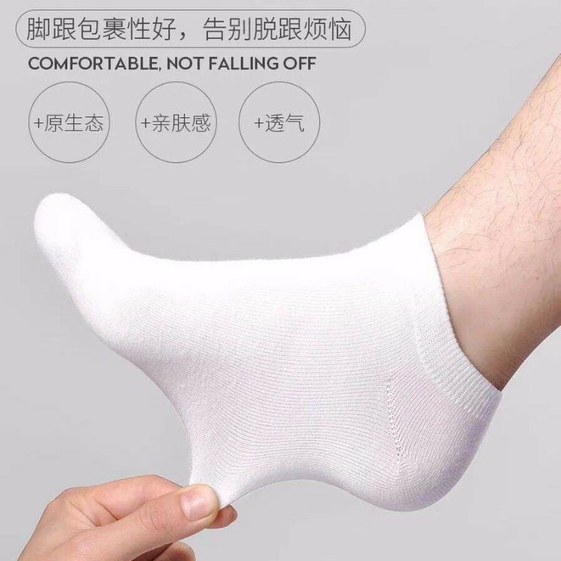 TOKO KL | GROSIR 1 LUSIN KAOS KAKI PENDEK MATAKAKI PUTIH POLOS ANKLE SOCK REMAJA DEWASA MURAH