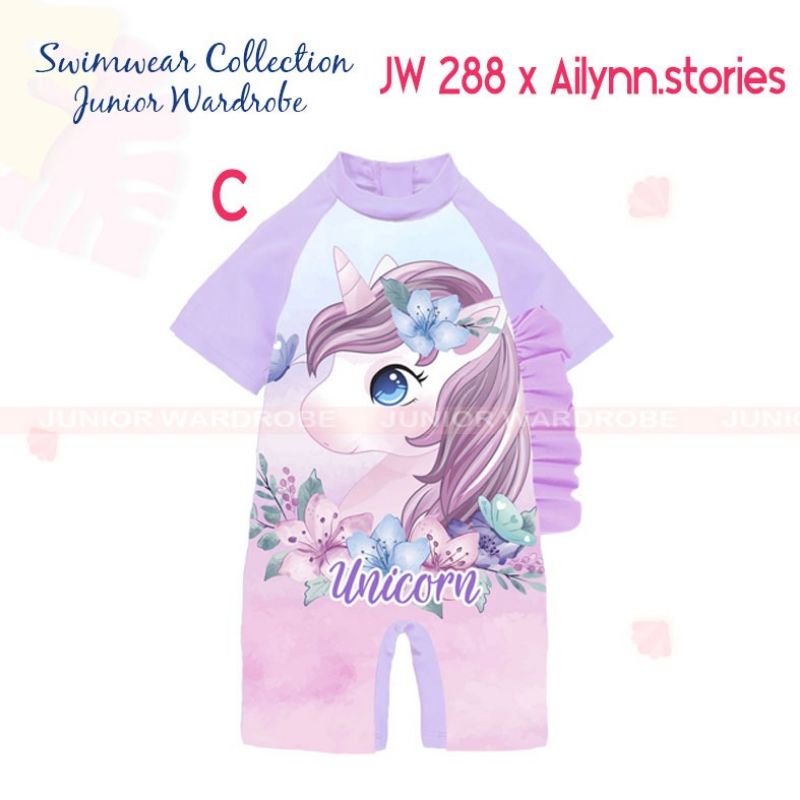 Baju Renang anak perempuan Junior Wardrobe JW 288 Size 08-13