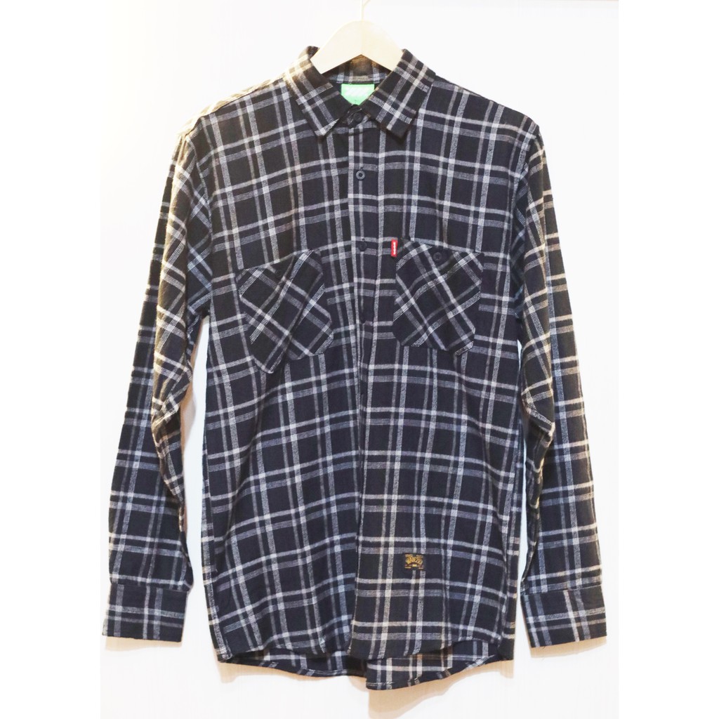 Wadezig T maurice flannel Black kemeja murah kemeja flanel kemeja wadezig original kemeja distro