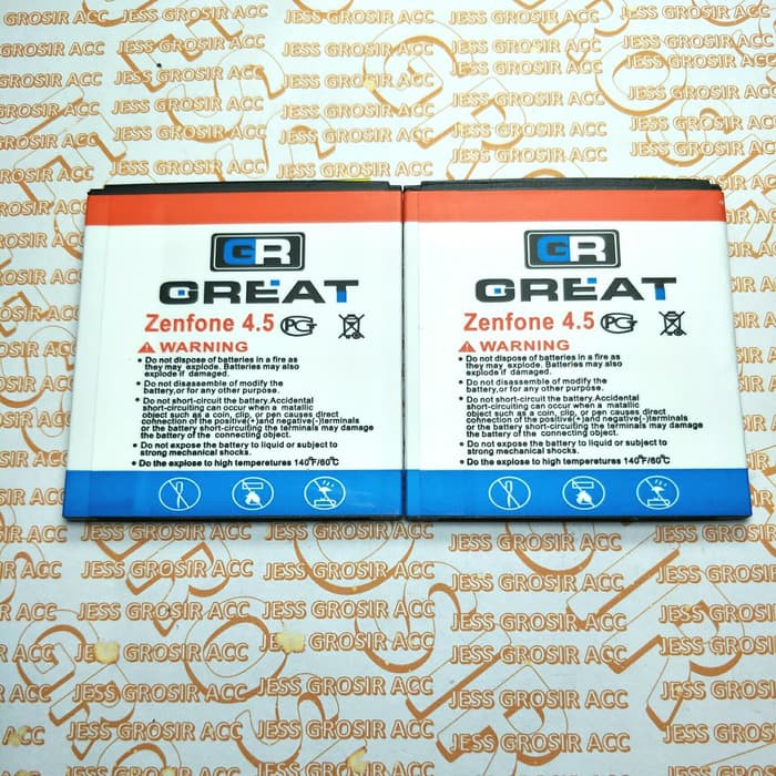 Baterai Battery GREAT Double Power ASUS Zenfone 4S A450CG C11P1403 C11P144