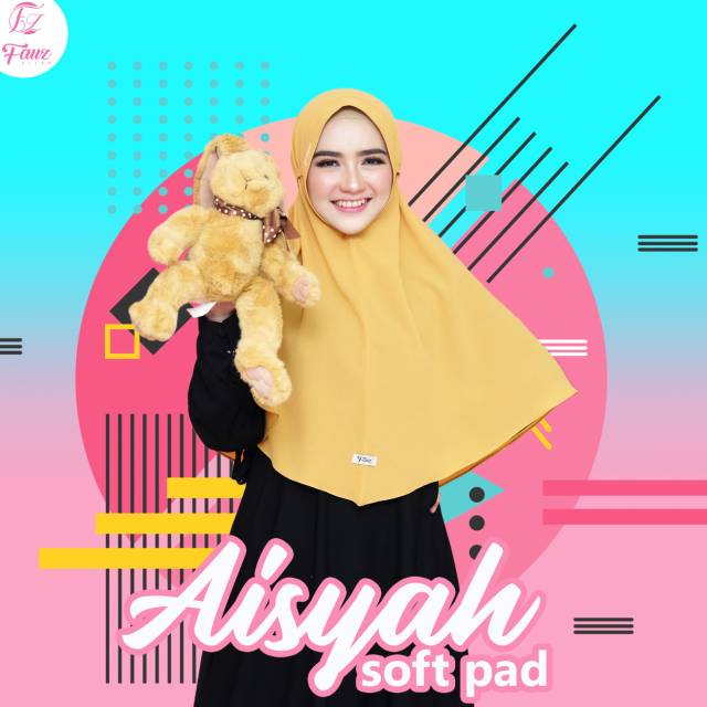 Aisyah Soft Pad by Fauz Hijab Bergo Tali