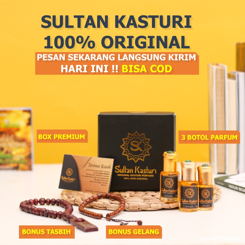 [COD] 100% ORIGINAL SULTAN KASTURI Minyak Sultan Kasturi Kasturi Sultan ASLI TANPA ALKOHOL Parfum Su