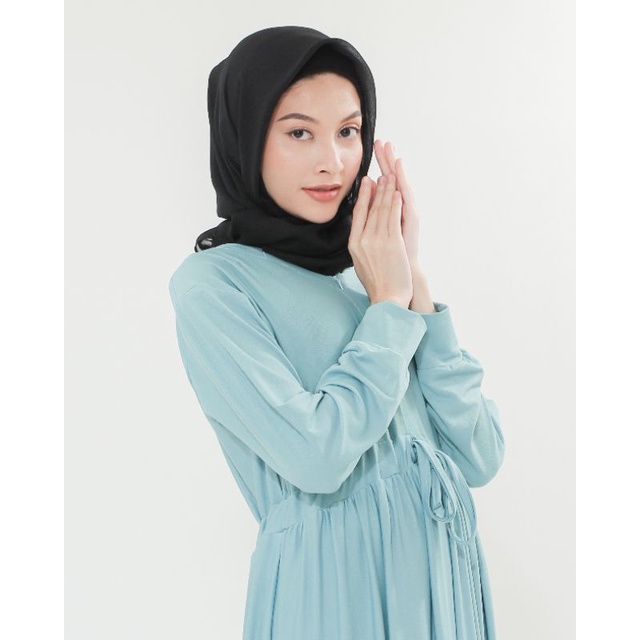 MARIA COLLECTION Syafira Dress - Gamis Muslim Wanita Remaja dan Dewasa Busui Jersey Lemonskin All Size-1