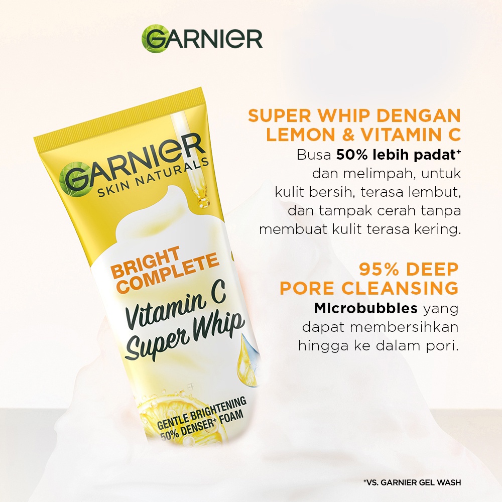 GARNIER Bright Complete Vitamin C Super Whip Foam 100mL