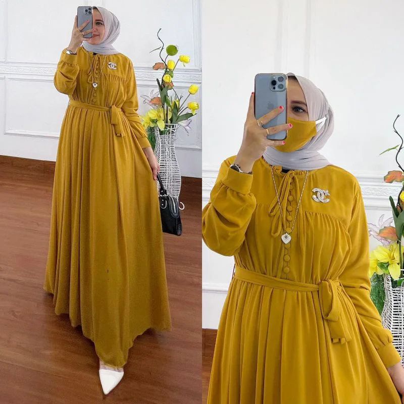 SHEYLA MAXI BL CERUTY BABYDOLL FULL FURING LD 110 CM PB 137 CM Gamis Ceruty Baby Doll Full Furing Baju BAJU GAMIS WANITA FASHION WANITA TERBARU BAJU GAMIS HARGA MURAH DAN  NYAAMAN DIPAKAI BAJU DRES 2022