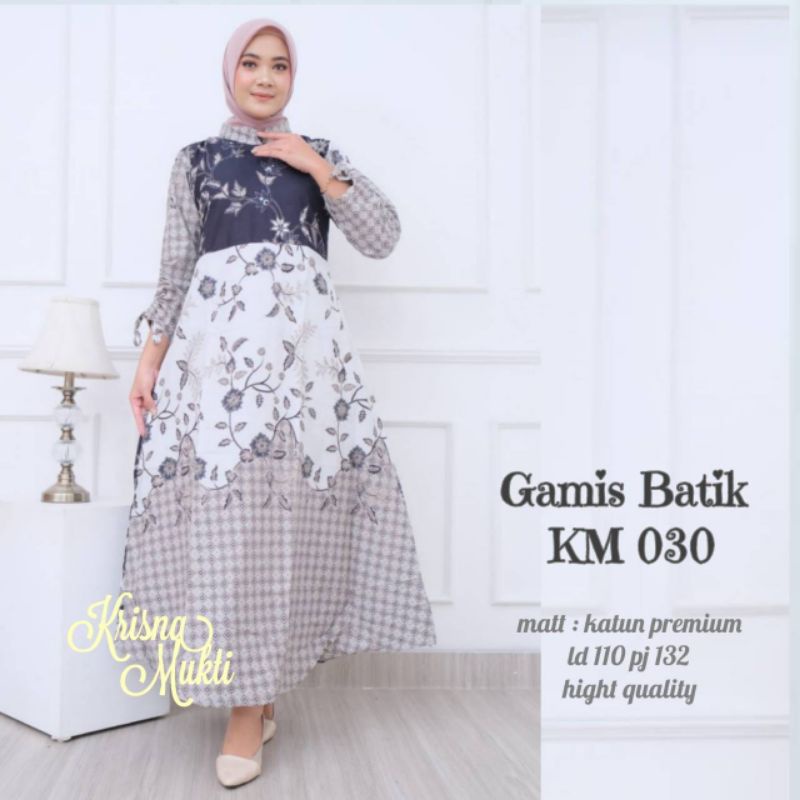 GAMIS BATIK NEWW || BY KRISNA MUKTI || bahan katun premium high quality || ukuran all size fit to M-