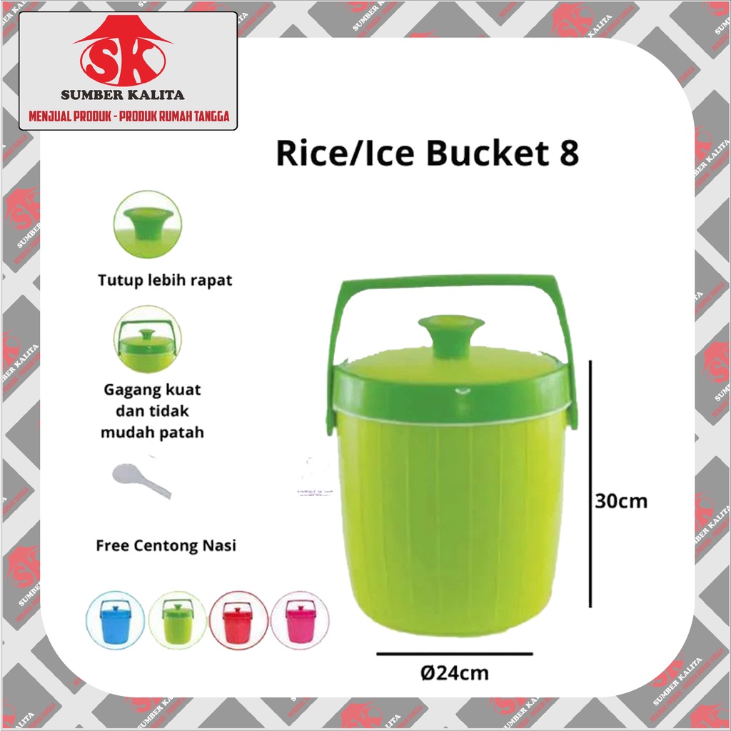 Termos Nasi Termos Es 8 Liter Rice Bucket Maspion