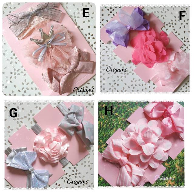 [ORGM] Bandana bayi bando bayi set 3 pc Chic Baby