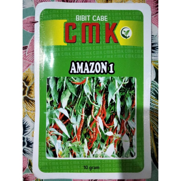 Cabe AMAZON 1 Kemasan 10 Gram - Benih Cabe Merah Keriting AMAZON 1  - Cmk AMAZON 1 - Bibit Cabe AMAZ