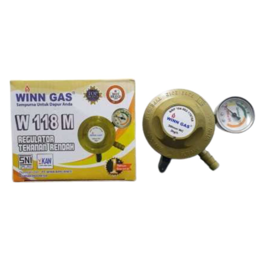 REGULATOR WIN GAS W 118 M METERAN REGULATOR KOMPOR GAS TEKANAN RENDAH