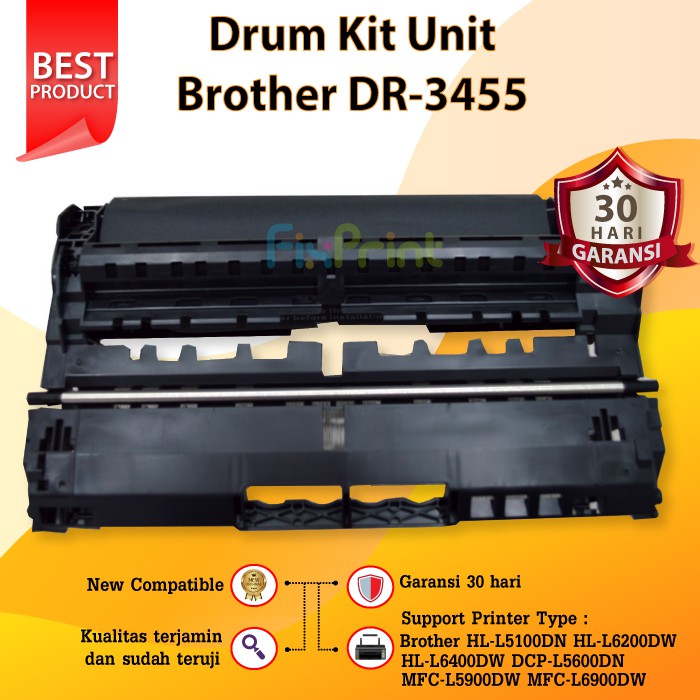 Drum Kit Unit DR3455 DR-3455 New Imaging Drum HL-L5100DN HL-L6200DW HL-L6400DW DCP-L5600DN MFC L5900