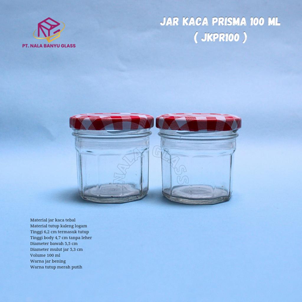 JKPR100 jar kaca 100ml / mason jar kaca 100ml / jar selai 100ml