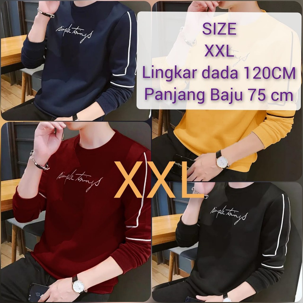 COD/ARPIOSSHOP - BAJU SIMPLE THINGS - SWEATER PRIA KEREN MODEL KEKINIAN