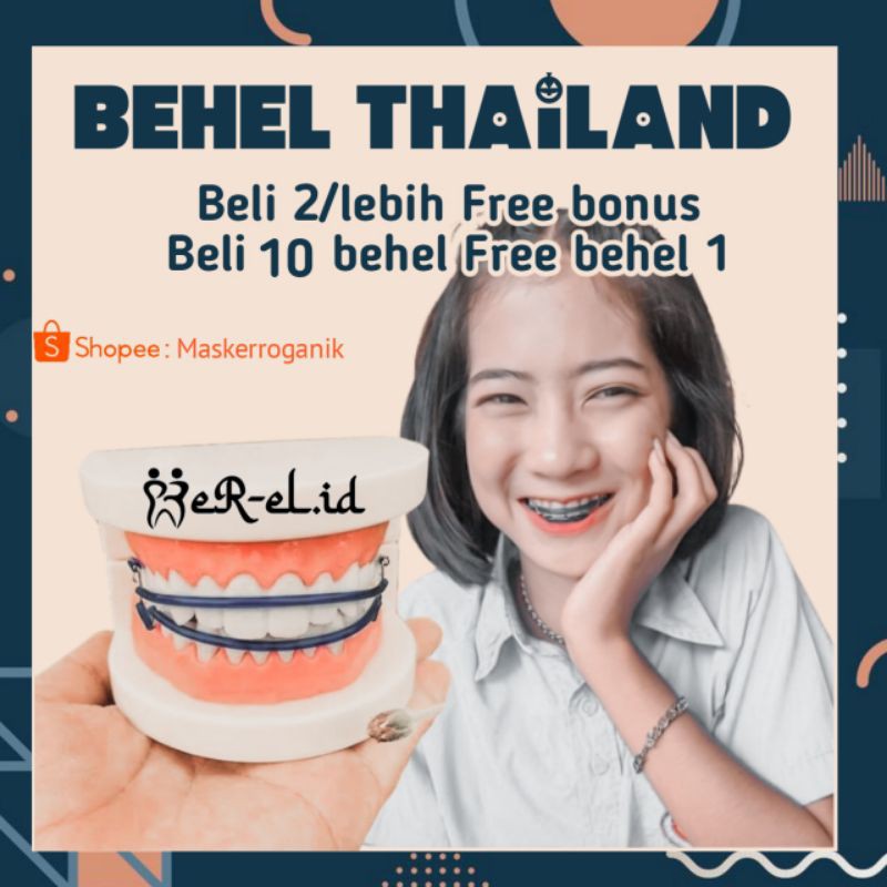 [Bisa COD] Behel Thailand // behel thailand lepas pasang fashion