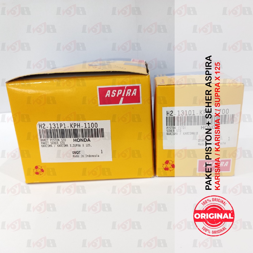 ASPIRA Paket Silinder Blok Boring Seher Supra X 125 Karisma Series Assy Set Kit