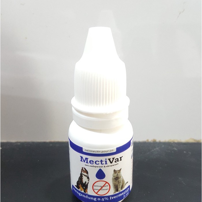 Mectivar 5ml Obat Anti Parasit Kutu Tungau Caplak Cacing Anjing Kucing