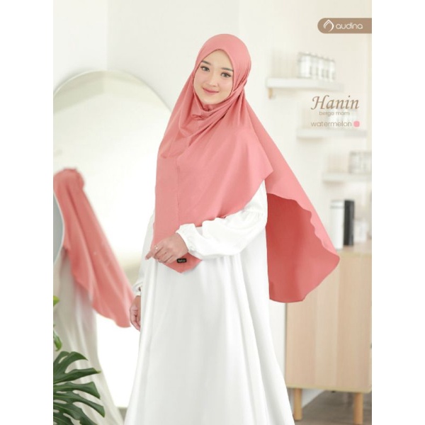 Hanin Bergo Audina Size XL/Bergo Non Ped/Jilbab Tali