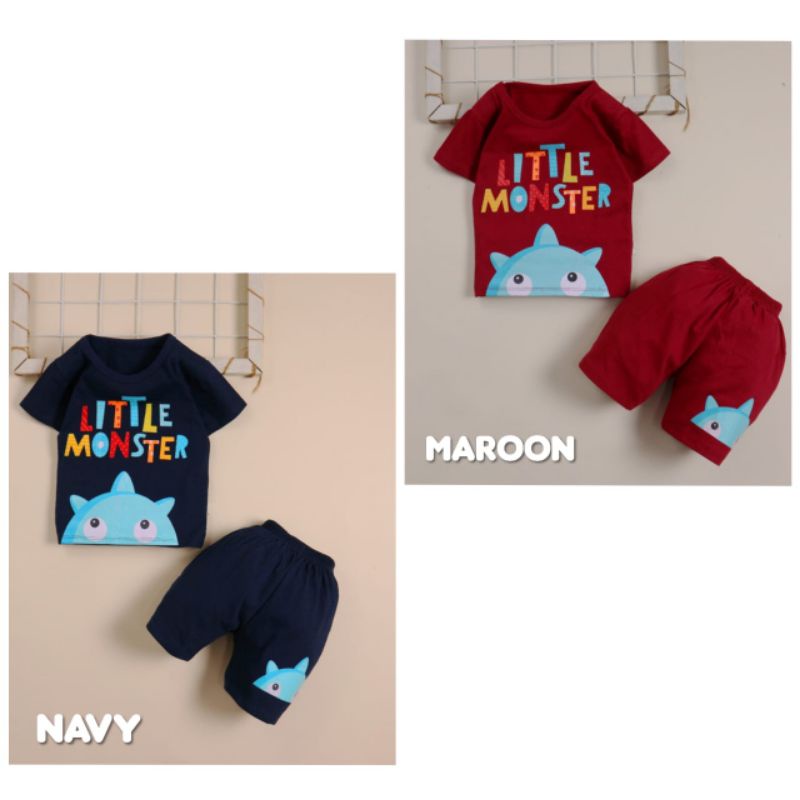Baju Setelan Anak dan Bayi Laki-laki Usia 6 bulan s.d 3 Tahun Motif Hewan Lucu