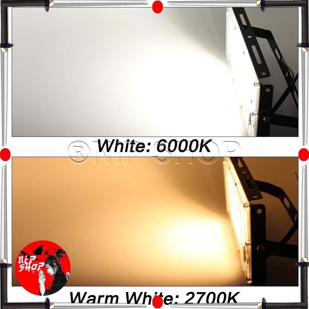 Lampu Sorot Flood Light Waterproof 4500 Lumens 50W Cool White 6500K- A8 - Black