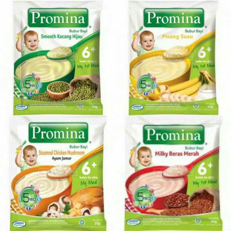 Bubur Promina sachet 6+ kemasan 20 gram