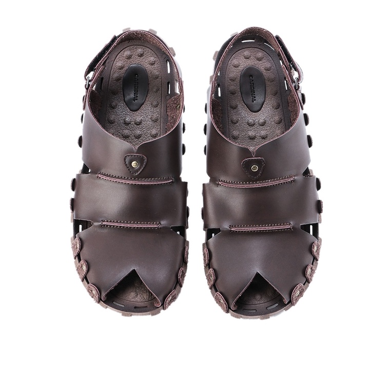 SANDAL SLIDE PRIA CARDINAL ORIGINAL SLINGBACK CASUAL COKLAT TUA CA42