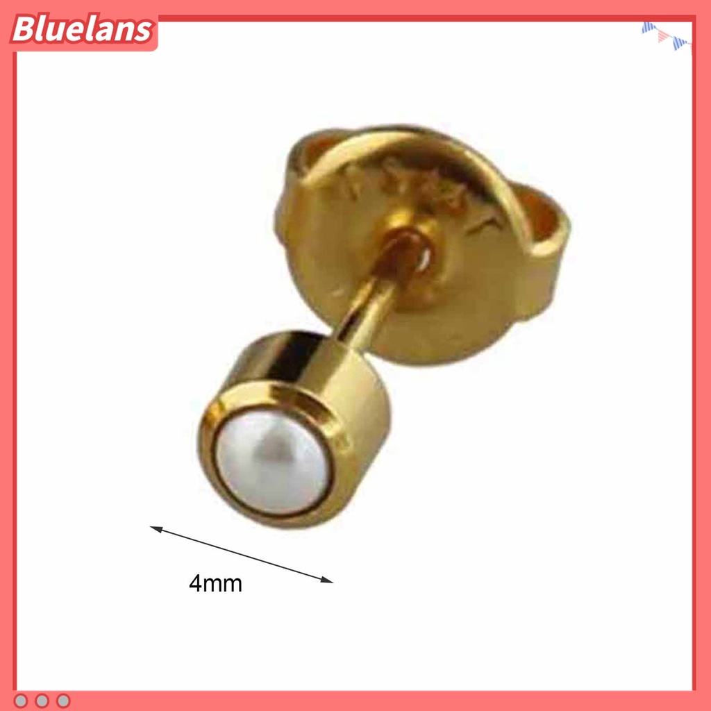 12 Pasang Anting Stud Tindik Bahan Akrilik Aksen Berlian Imitasi Untuk Hadiah Anak Perempuan