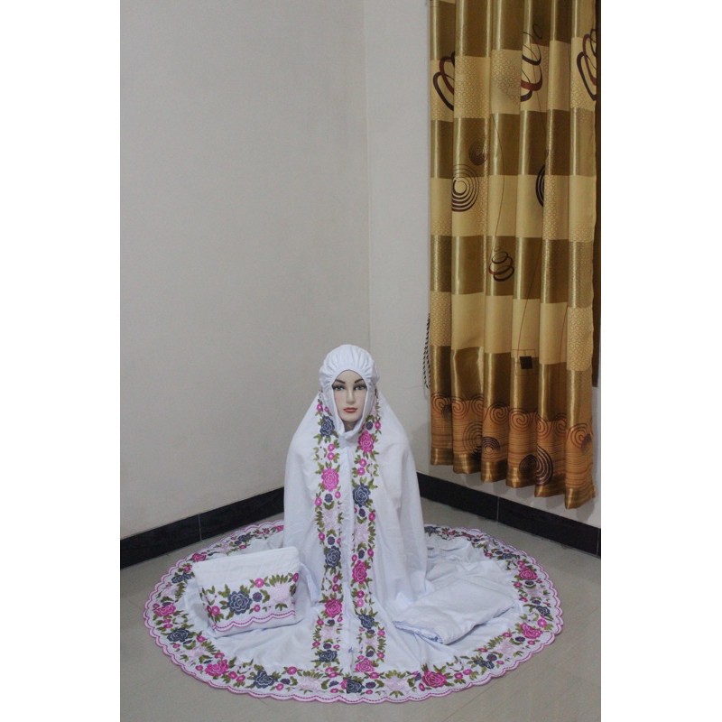 mukena khadizah kd rose/mukena dewasa arumi