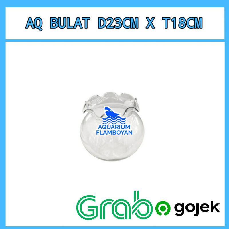 AQUARIUM BULAT/GLASS TOPLES