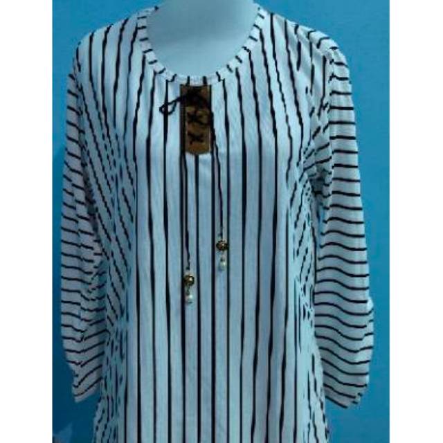 Baju atasan tunik wanita garis besar  / fashion cewek