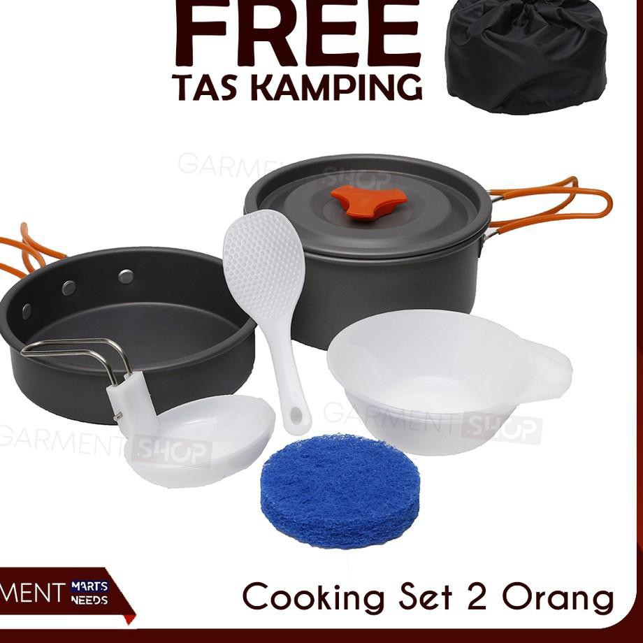 nesting Cooking Set DS 200 alat masak camping Outdoor