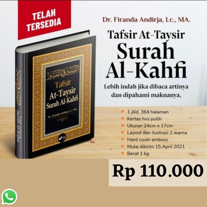 PROMO TAFSIR AT-TAYSIR SURAH AL-KAHFI - USTADZ FIRANDA ANDIRJA - KEUTAMAAN TERMURAH