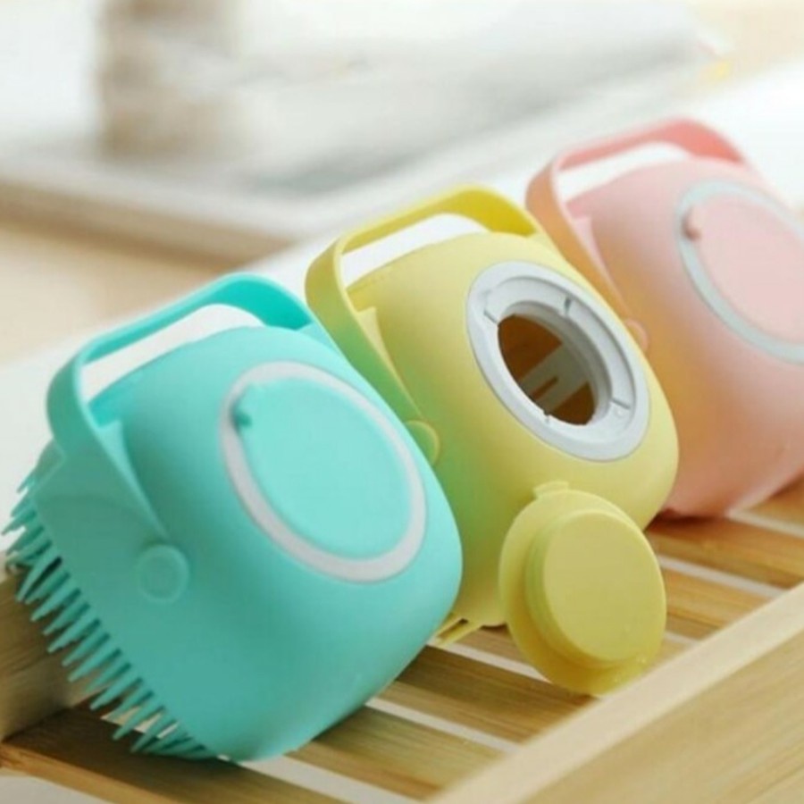 (BOX) Body Wash Brush Sikat Mandi Silicone 2 IN 1 Scrubber Sikat Silikone Pijat Bath Belt Exfoliating