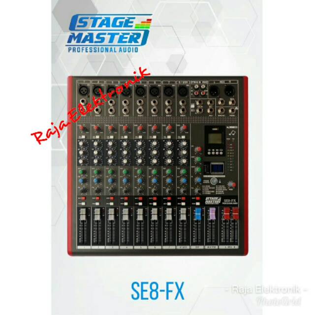 Mixer 8 Channel STAGEMASTER Professional Effects Echo Reverb Karaoke Mixer 8Ch Karoke Audio Sound